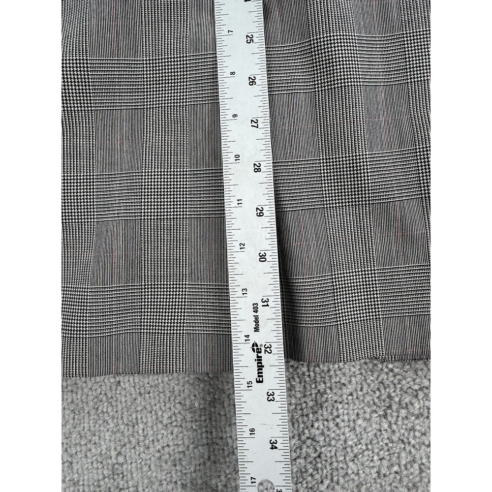 Vintage Brooks Brothers Suit 40 L Black White Wool Glen Plaid Luxury USA 40x30 - Picture 6 of 16
